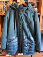 Mélyzöld női kabát 54