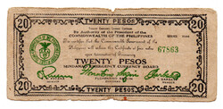 Fülöp-szigetek 20 Peso Bankjegy 1944 PS528a