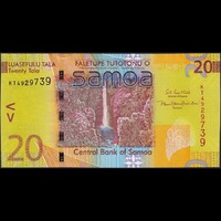 Szamoa 20 Tala 2017 P-40c UNC
