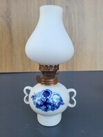 Vintage Bogucice porcelán petróleumlámpa