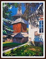 Kölcse-i emlék, 90×70 cm, olaj - Szervátiusz-díjas festő alkotása