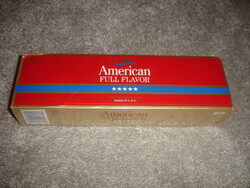 AMERICAN FULL FLAVOR  RETRO KEMÉNY DOBOZOS CIGARETTA BONTATLAN ÚJ  10 DOBOZ