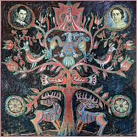 Szabadság, szerelem., 80×80 cm, olaj - Szervátiusz-díjas Homoki Gábor alkotása