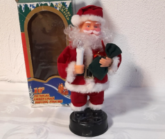 Régi zenélő/világító  Mikulás figura