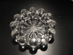 Retro Sklo union  gyöngyös hamutartó , mécsestartó Jiri Brabec Rosice huta