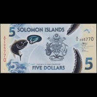 Salamon-szigetek 5 dollars 2019 (2023) P-38 Polymer UNC