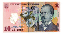 Románia 10 Lei Bankjegy 2009 P119e