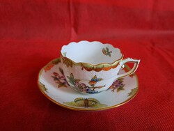 Herendi Victoria kávés csésze aljjal (Viktória)