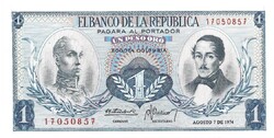 1 peso oro 1974 Kolumbia UNC