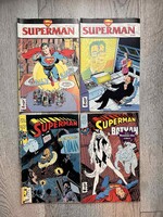 Superman képregény gyűjtemény 1991/3, 1991/8, 1993/2, 1992/1