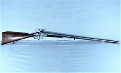 Gorgeous, antique, double-barreled muzzle-loading rifle, ca. 1820!!!