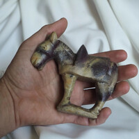 Kínai ló faragás Feng Shui szobor lovas figura nyereg paripa zsírkő shoushan kő kelet cseréphadsereg