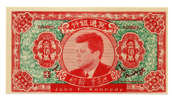 Kína 1000000 Jüan John F. Kennedy Hell Bank Note