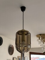 Design Peill Putzler Füstüveg Mennyezeti lámpa 1970