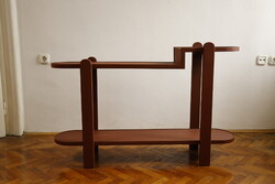 Modern, fa virágtartó / polc