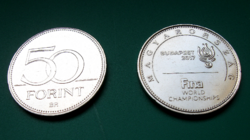 2017 - FINA Úszó VB - 50 Forint forgalmi emlékérme -  Magyarország