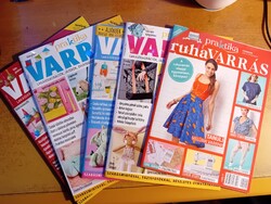 Praktika Varrás újság 2024 1-4 +Ruhavarrás, 2025 1-3 összesen 8 db