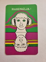 SZOT MUNKAVÉDELMI OSZTÁLY 1981. évi kártyanaptár - Használja!