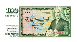 Izland 100 Korona Bankjegy 1961 P50a (1981)