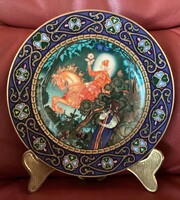 Villeroy & Boch “ A szépséges Wassilissa“ dísztányér falitányér tányér orosz mese A vörös lovag 1981