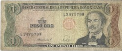 1 peso oro 1988 Dominika