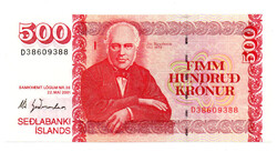 Izland 500 Korona Bankjegy 2001 P58a