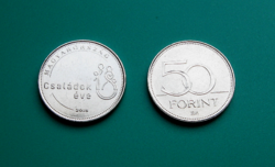 2018 -  A Családok éve - 50 Forint forgalmi érme emlékváltozata