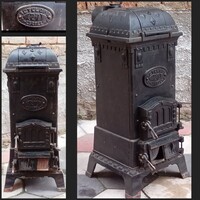 Art deco  Weiss Manfréd Csepel Cyclop 27 öntött vas kályha 1910-20