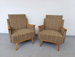 Retro fotel bútor 2 darab fa karfás szék karosszék formatervezett dizájn 605 5670