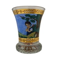 Kézzel festett talpas pohár M01290