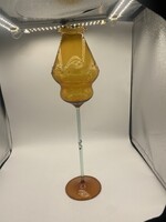 Lauscha Német Művész üveg váza 1960-70 évekből !