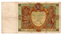 Lengyelország 50 Zloty Bankjegy 1941 P71