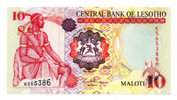 Lesotho 10 Maloti Bankjegy 2003 P15b