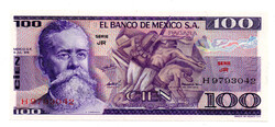 Mexikó 100 Peso Bankjegy 1978 P66b UNC