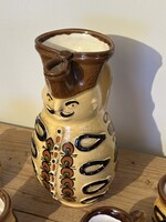 Szép Miska kancsó és pohár készlet. 23cm magas a Miska!