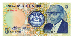 Lesotho 5 Maloti Bankjegy 1989 P10a