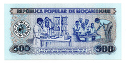 Mozambik 500 Metical Bankjegy 1983 P131a