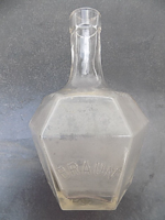 1/2 l  Braun narancslikőrös üveg 1920-30