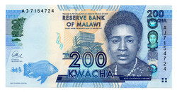 Malawi 200 Kwacha Bankjegy 2013 P60b