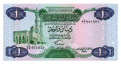 Líbia 1 Dinár Bankjegy 1984 P49a