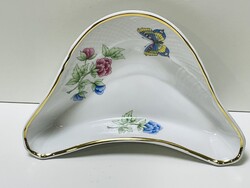 ÚJ! Hollóházi Hortenzia mintás csontos tálka