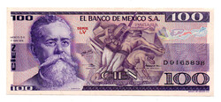 Mexikó 100 Peso Bankjegy 1979 P68c