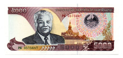 Laosz 5000 Kip Bankjegy 1997 P34b