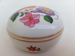 Kalocsai porcelán ékszertartó ,bonbonier .