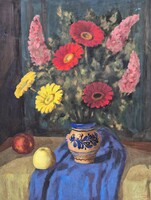 Schey Ferenc 1981 / Large Gerbera Still Life