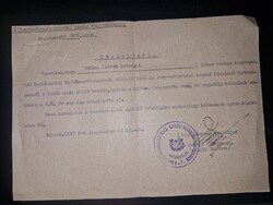 1947, Szirák, vadászfegyver igazolvány, ritka!