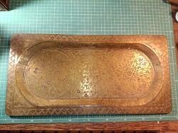 Nagyméretű sárgaréz tálca