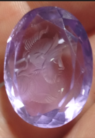 Viktoriánus, Ametiszt intaglio 32 karátos ,6,44 g./gemmae sculptae/ 19 sz vége