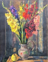 Schey Ferenc: Gladiolus Still Life