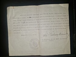 1936, Certificate from the Vitez High Court, signed by Marius Hahnay Vitez
